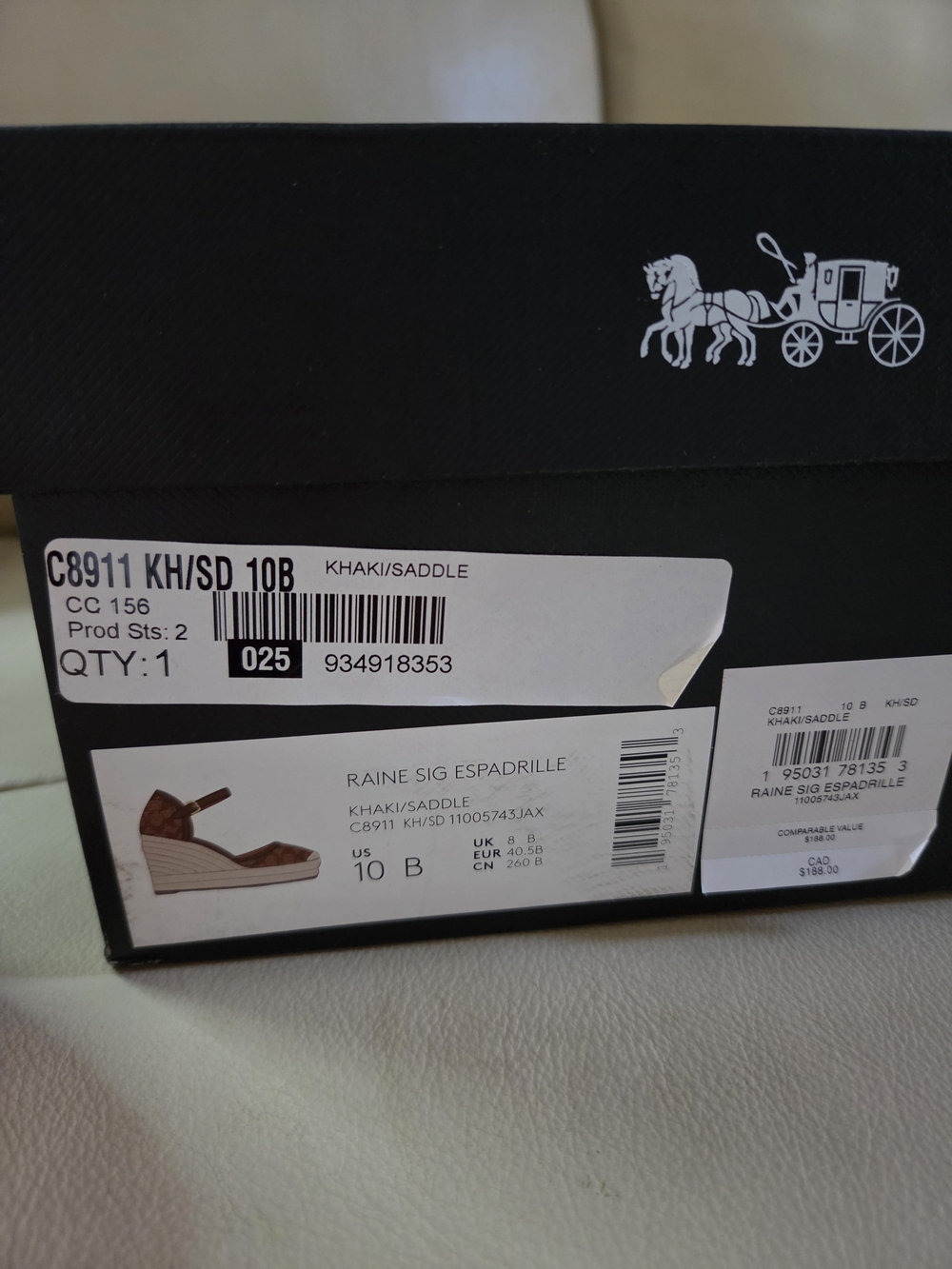Coach Raine Signature Espadrille Wedge Sandals - Picture 3 of 6